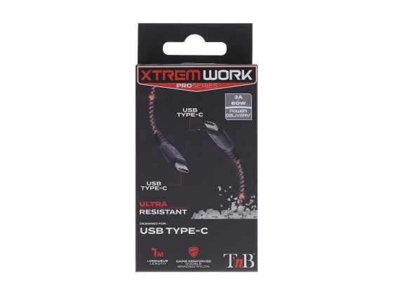 1 XTREM WORK Câble USB-C vers USB-C 3.1 - 1m