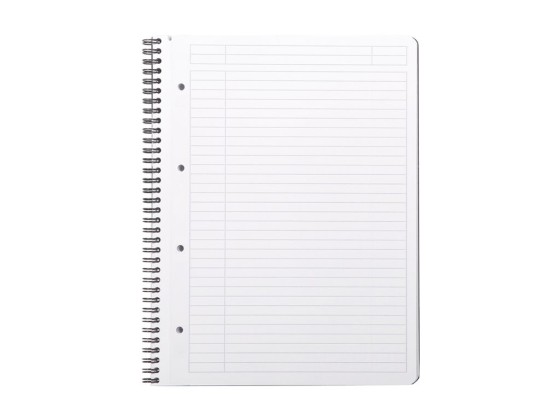 1 Cahier Rhodia polypropylène recyclé 160 pages A4+ Ligné. Noir