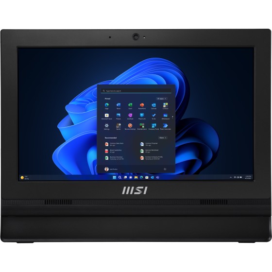 MSI PRO AP162T ADL 017XEU - Tout-en-un N-series N100 / jusqu'à 3.4 GHz - RAM 4 Go - SSD 256 Go - NVMe - UHD Graphics - Gigabit Ethernet - Aucun SE fourni - moniteur : LED 15.6" 1920 x 1080 (Full HD) écran tactile - noir