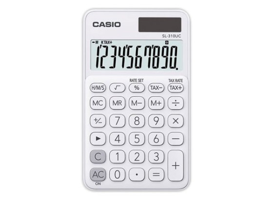 1 Calculatrice de bureau CASIO SL-310UC 10 Chiffres Blanche