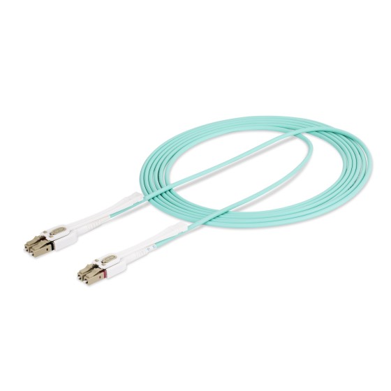 StarTech.com Câble Fibre Optique Multimode LC à LC UPC OM4 de 3m, 50/125 - Cordon de raccordement - LC/UPC multimode (M) pour LC/UPC multimode (M) - 3 m - 2.9 mm - fibre optique - duplex - 50 / 125 microns - OM3/OM4 - sans halogène, débit de transfert de