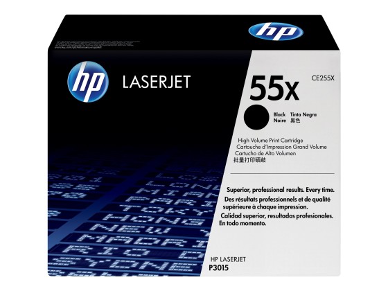 1 HP 55X CE255X toner noir Grande capacité