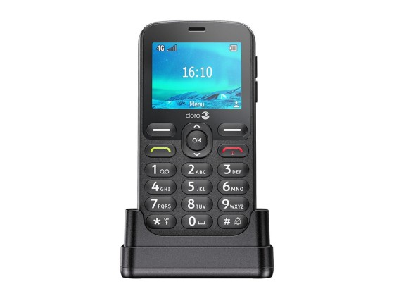 DORO 1880 - 4G téléphone de service / Mémoire interne 17 Mo - microSD slot - 320 x 240 pixels - rear camera 0,3 MP - noir