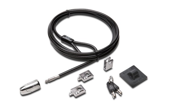 Kensington Desktop and Peripherals Standard Keyed Locking Kit 2.0 - Câble de sécurité - 2.4 m