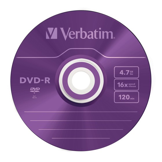 DVD-R/4.7GB 16xspd Colour 5pk SlimCase
