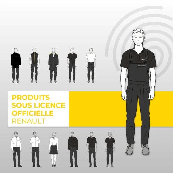 GAMME VÊTEMENTS PROFESSIONNELS HOMOLOGUÉS RENAULT