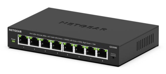 NETGEAR 8Port Gigabit Plus Switch GS308E