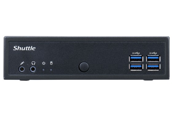 Shuttle XPC slim Barebone DL30N, Intel N100, 1x DDR5, 2x LAN (2x 2.5Gbit), 2xCOM,1xHDMI,1xDP, 1x VGA, fanless, fonctionnement permanent 24/7