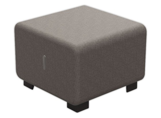 1 POUF 1 PLACE HIZIA GRIS MONTÉE