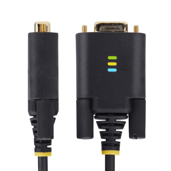 StarTech.com 6.6ft/2m USB to Null Modem Serial Adapter Cable, FTDI, RS232 - Câble USB / série - USB (M) pour DB-9 (F) - 2 m - noir
