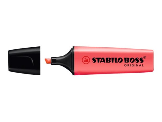 1 Lot de 15 Surligneurs STABILO Boss Original + support de bureau