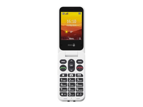 DORO Leva L20 - 4G téléphone de service - RAM 64 Mo / Mémoire interne 128 Mo - microSD slot - écran LCD (TFT) - 320 x 240 pixels (60 Hz) - rear camera 2 MP - rouge/blanc