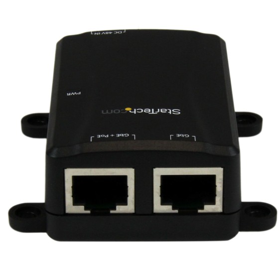StarTech.com Injecteur Gigabit PoE+ à 1 port - Midspan Power over Ethernet à montage mural - 802.3at et 802.3af - PoE / PSE - Injecteur de puissance - 30 Watt