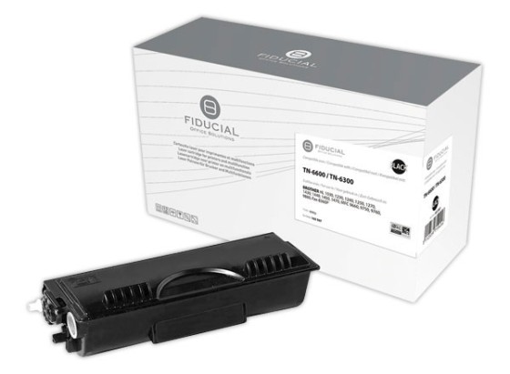 1 Toner FIDUCIAL équiv. BROTHER TN6600 noir