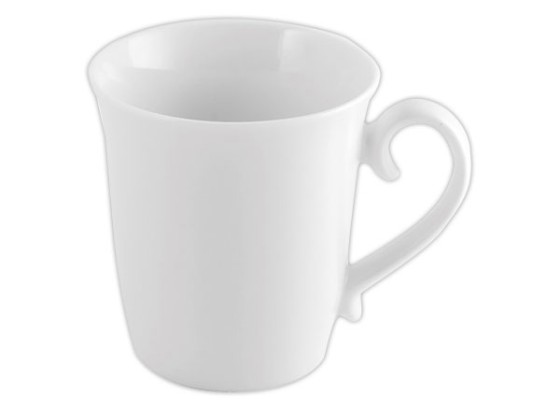 1 Carton de 6 Mugs coniques de 31 cl en porcelaine blanc