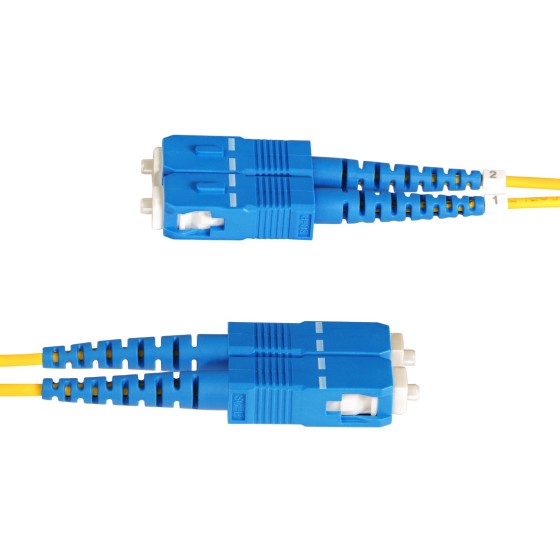 StarTech.com Câble Fibre Optique de 5m Monomode LC vers SC(UPC) OS2, LSZH - Cordon de raccordement - mode unique LC/UPC (M) pour mode unique SC/UPC (M) - 5 m - 2 mm - fibre optique - duplex - 9 / 125 micromètres - OS1/OS2 - débit de transfert de données j