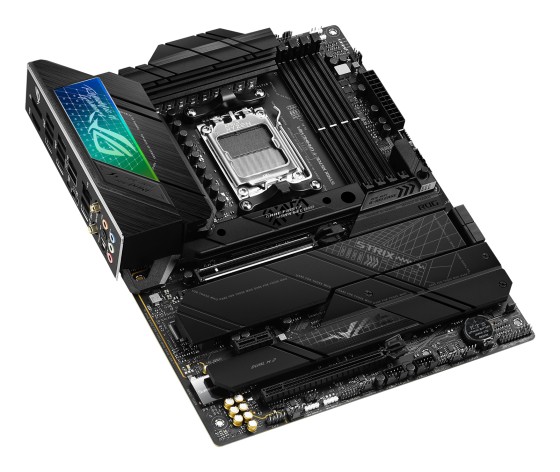 ASUS ROG Strix X670E-F Gaming WiFi - Carte-mère - ATX - Socket AM5 - AMD X670E Chipset - USB-C 3.2 Gen 2x2, USB 3.2 Gen 1, USB-C 3.2 Gen2, USB 3.2 Gen 2 - 2.5 Gigabit LAN, Wi-Fi 6, Bluetooth - carte graphique embarquée (unité centrale requise) - audio HD