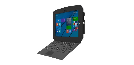 Compulocks Surface Pro 3-7 Support Boitier mural Space Blanc - Kit de montage (enceinte) - pour tablette - aluminium - noir - Taille d'écran : 12" - montable sur mur - pour Microsoft Surface Pro 3, Pro 4, Pro 5, Pro 6, Pro 7, Pro 7+