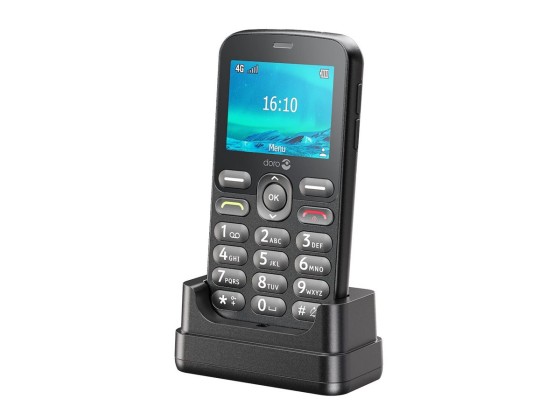 DORO 1880 - 4G téléphone de service / Mémoire interne 17 Mo - microSD slot - 320 x 240 pixels - rear camera 0,3 MP - noir