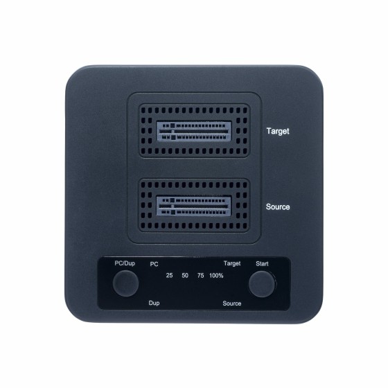 StarTech.com Duplicateur de Disque M.2 NVMe 1:1, Clonage/Copie Autonome de SSD M.2 Jusqu'à 90Go/min, Station d'Accueil de Disque Dur M.2 USB 3.2 20 Gbps à Deux Baies, Câbles USB-C/A Inclus