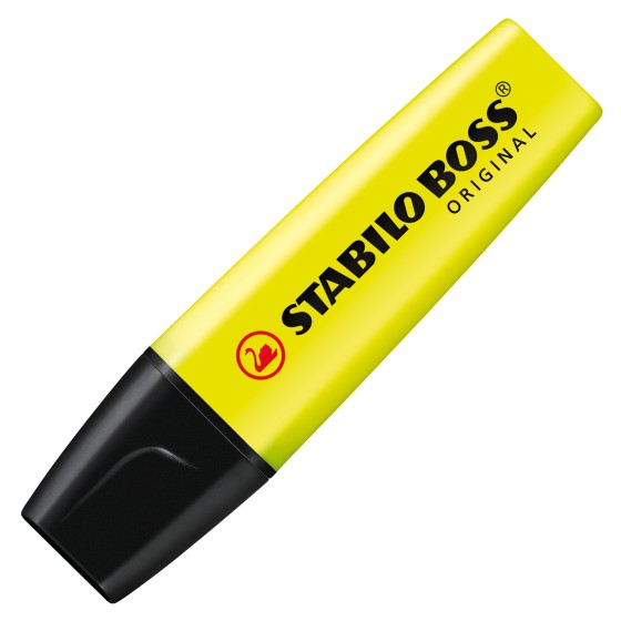 1 Boite de 23 Surligneurs STABILO Boss Original + support de bureau