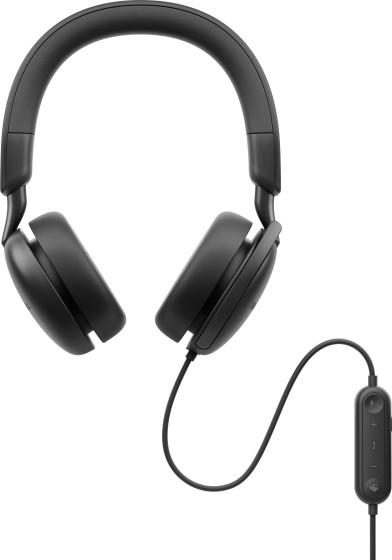 Dell Pro Wired ANC Headset WH5024 - Micro-casque - sur-oreille - filaire - Suppresseur de bruit actif - USB-C - Certifié pour Microsoft Teams, certifié Zoom