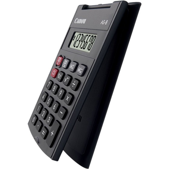 Canon AS-8 - Calculatrice de poche - 8 chiffres - gris foncé