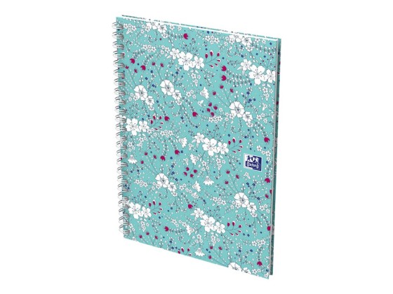 1 Cahier spirale Oxford Flowers A5 14,8 x 21 cm 120 pages