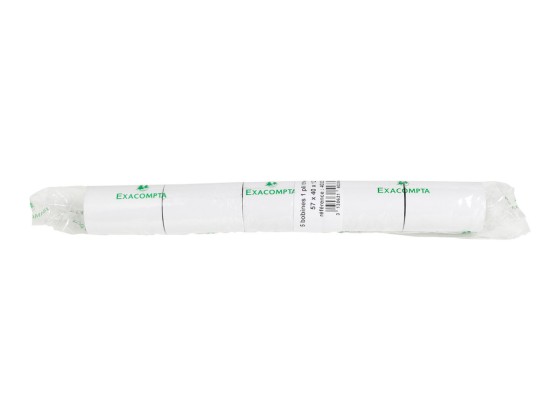 1 Lot de 10 Bobines de papier terminaux carte bancaire 57X40X12 mm sans BPA