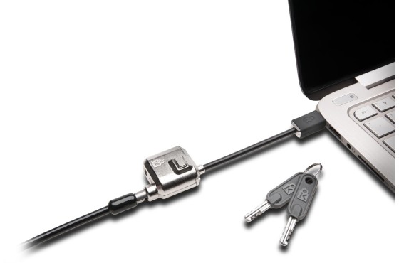 Kensington MiniSaver Mobile Lock - Câble pour verrouillage notebook - noir - 1.8 m