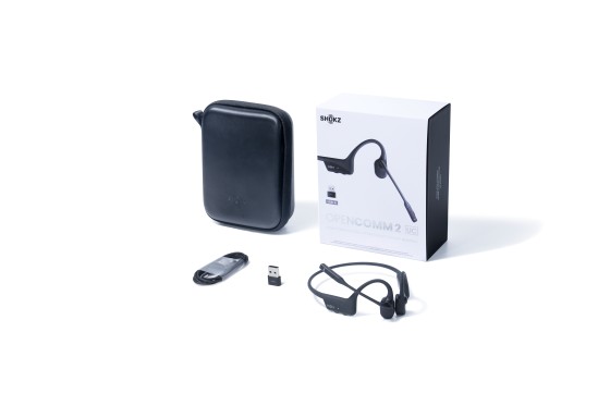 SHOKZ C110-AA-BK écouteur/casque Sans fil Crochets auriculaires Bureau/Centre d'appels USB Type-A Bluetooth Noir