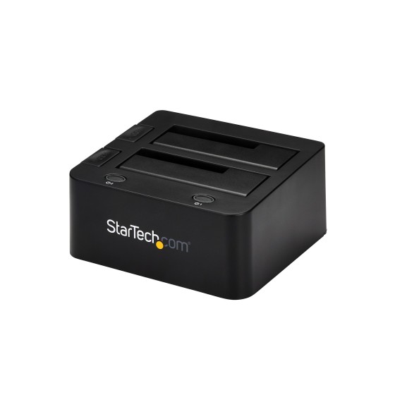 StarTech.com Dock Disque Dur USB 3.0 2 Baies, Docking Station SATA/IDE - Contrôleur de stockage - 2.5", 3.5" - ATA / SATA 6Gb/s - USB 3.0 - noir - pour P/N: SVA12M5NA