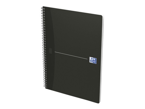 1 Cahier spirale Oxford Essentials A4, 5x5, 180 pages noir