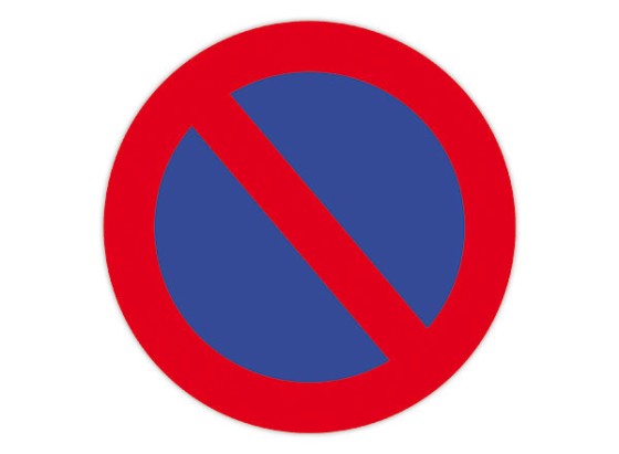 1 Adhésif sol Stationnement interdit