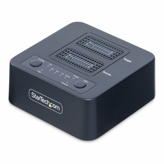 StarTech.com Duplicateur de Disque M.2 NVMe 1:1, Clonage/Copie Autonome de SSD M.2 Jusqu'à 90Go/min, Station d'Accueil de Disque Dur M.2 USB 3.2 20 Gbps à Deux Baies, Câbles USB-C/A Inclus