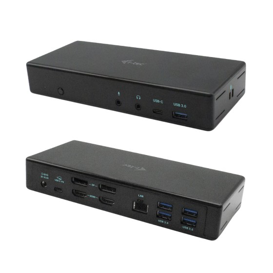 I-TEC USB-C Quattro Display Docking Station 2xDP 2xHDMI 1xGLAN 5xUSB 3.0 1xUSB-C-Data 1xAudio 1xMic 85W PD KL