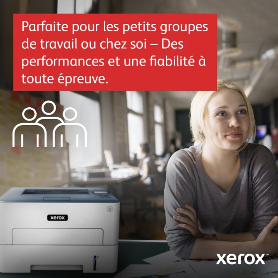 Xerox B230 - Imprimante - Noir et blanc - laser - Legal/A4 - 600 x 600 ppp - jusqu'à 34 ppm - capacité : 250 feuilles - USB 2.0, LAN, Wi-Fi(n), hôte USB 2.0 - programme de retours Green World Alliance