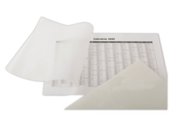 1 Boite de 100 Pochettes de plastification à chaud - A3 - Epaisseur 2x80µ FIDUCIAL