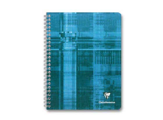 1 Cahier spirale Clairefontaine 90g, 17x22 cm, 100 pages, 5x5