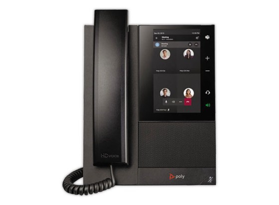 POLY Téléphone multimédia professionnel CCX 500 pour Microsoft Teams et compatible PoE