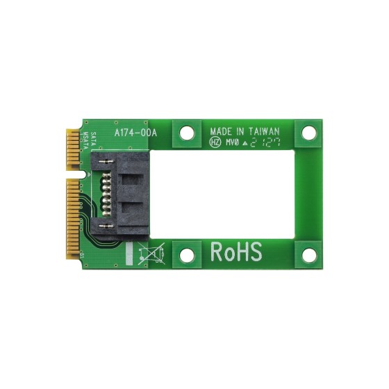 StarTech.com Adaptateur mSATA vers DD / SSD SATA 2,5" ou 3,5" - Carte Convertisseur Mini SATA à SATA pour DD / SSD - Contrôleur de stockage - 1 Canal - mSATA - SATA 6Gb/s