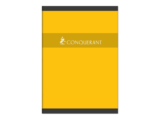 1 Cahier agrafé CONQUERANT 70g, A4, Seyès,192 pages, assortis