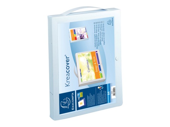 1 Boîte valisette personnalisable Kreacover en polypropylène - Dos 4 cm