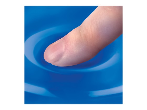 Fellowes Mouse Mat Wrist Support - Crystals Gel Mouse Pad with Non Slip Rubber Base - Ergonomic Mouse Mat for Computer, Laptop, Home Office Use - Compatible with Laser and Optical Mice - Blue