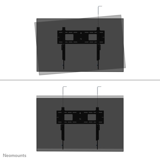 NEOMOUNTS WL30-750BL16 Support mural fixe pour écran 42-86p- robuste - verrouillable - installation rapide - TÜV