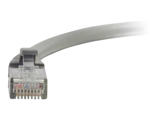 C2G Cat5e Booted Unshielded (UTP) Network Patch Cable - Cordon de raccordement - RJ-45 (M) pour RJ-45 (M) - 3 m - UTP - CAT 5e - moulé, sans crochet, bloqué - gris