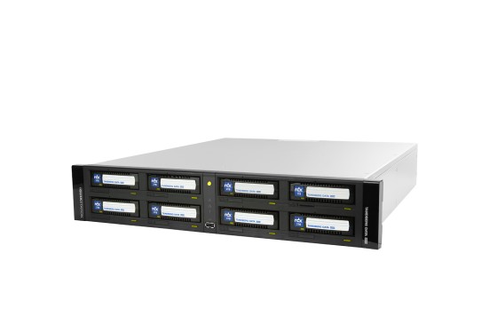 Overland-Tandberg RDX QuikStation 8 - Bibliothèque de disques - cartouche RDX x 8 - 10 Gigabit Ethernet - rack-montable