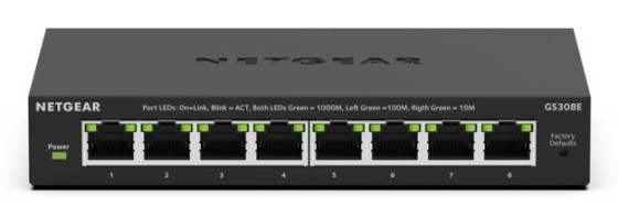 NETGEAR 8Port Gigabit Plus Switch GS308E