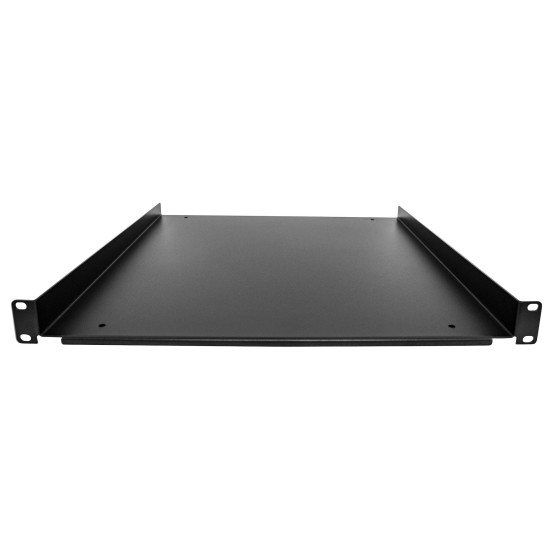StarTech.com Étagère Rack 19 pouces 1U - Plateau Rackable Universel - Étagère Cantilever Baie de Brassage 19" - Rangement Rack - Max 25kg - Profondeur 50cm (20") - Noir (SHELF-1U-20-FIXED-S) - Étagère pour rack - 1U - 19"