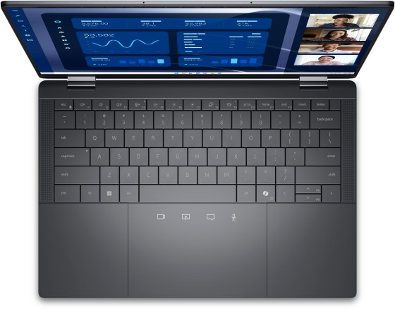 DELL Latitude 9450 2-in-1 Intel Core Ultra 7 165U Hybride (2-en-1) 35,6 cm (14") Écran tactile Quad HD+ 16 Go LPDDR5x-SDRAM 512 Go SSD Wi-Fi 7 (802.11be) Windows 11 Pro Français Gris